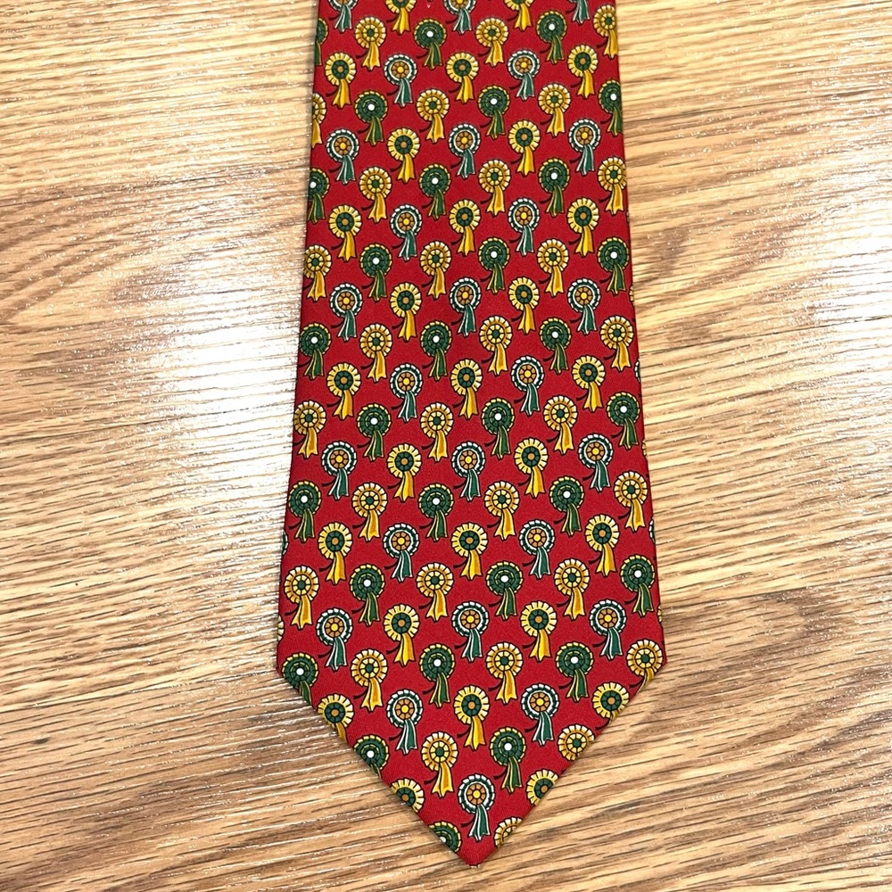 Salvatore Ferragamo red silk‎ Necktie made in Italy